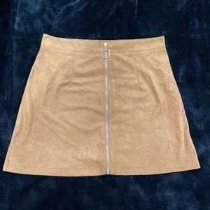 Suede Skirt